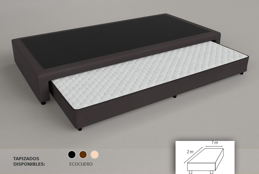 Sommier Bicama Urania Ecocuero  100 x 200 